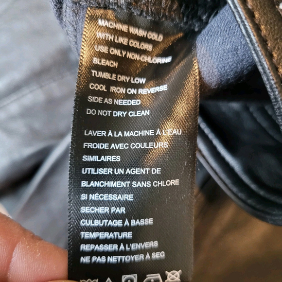 NEW $128 Free People We The Free Black Faux Leather Pants Size 0 - Picture 9 of 11